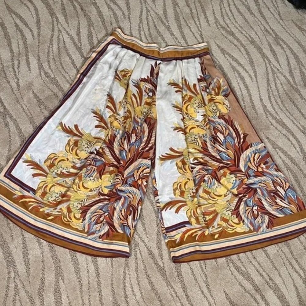 Zara Silk Wide Leg Pants